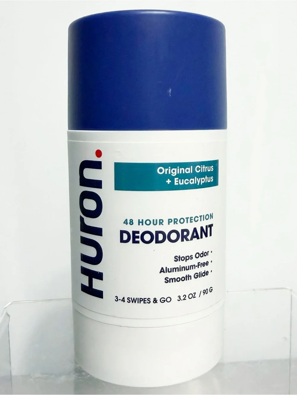 HURON Deodorant Citrus + Eucalyptus, 48-Hour Aluminum-Free, 3.2 oz - NEW